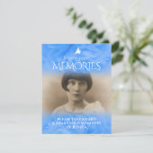 バラブルー葬儀共有あなたのメモリーカード エンクロージャーカード (スタンド正面)