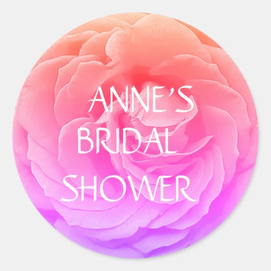 バラブロッサム写真クラシックシール ラウンドシール (正面)