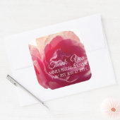 バラブロッサム写真ブライダルシャワーシール スクエアシール (封筒)