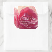 バラブロッサム写真ブライダルシャワーシール スクエアシール (バッグ)