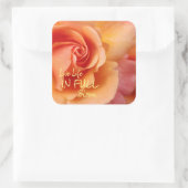 バラブロッサム/アプリコピーチ感動的/引用文 スクエアシール (バッグ)