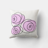 バラブーケ薄紫広場 クッション (裏面)