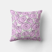 バラブーケ薄紫独身のフロントスクエア クッション (裏面)