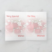 バラブーケ誕生日カード カード (内部)