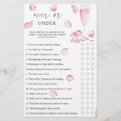 バラプロセッコ – ブライダルシャワーゲームの上または下 (正面)