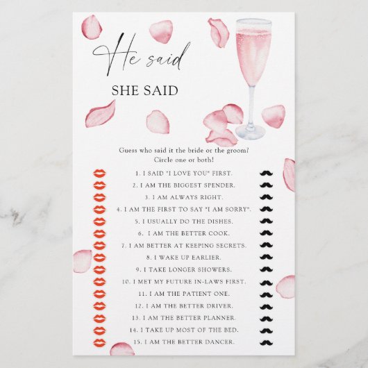 バラプロセッコ – 彼は彼女はブライダルシャワーと言った (正面)