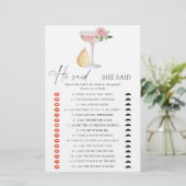 バラプロセッコ – 彼は彼女はブライダルシャワーと言った (スタンド正面)