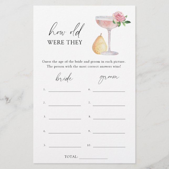 バラプロセッコ – 彼らは何歳だったブライダルゲーム (正面)