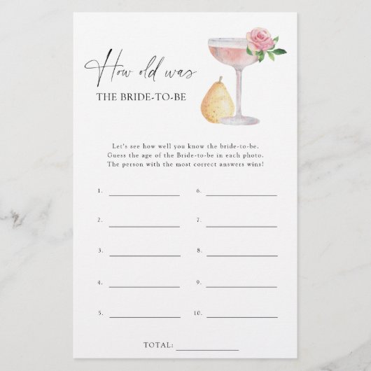 バラプロセッコ – 新婦の年齢 (正面)