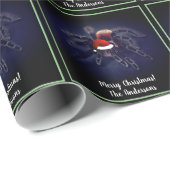 バラヘアタランチュラinサンタハットクリスマス ラッピングペーパー (ロールコーナー)