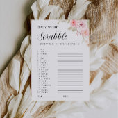 バラベビーシャワーゲーム – ワードスクランブル 招待状