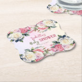 バラベビー開花フローラベビーシャワー ペーパーコースター (アングル)