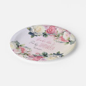 バラベビー開花フローラベビーシャワー ペーパープレート (アングル)