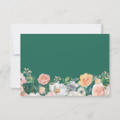 バラペニーズガーデンフローラグリーン結婚リーズ 出欠カード (裏面)