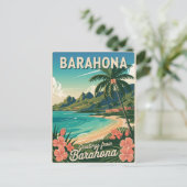 バラホナドミニカ共和国ヴィンテージ ポストカード (スタンド正面)