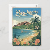 バラホナドミニカ共和国ヴィンテージ ポストカード (正面/裏面)