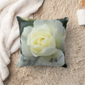 バラホワイトフォトガーデン クッション (ブランケット)