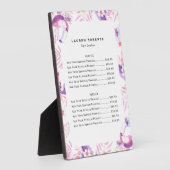 バラホワイトラックスまつげ価格表 フォトプラーク (側面)