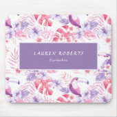 バラホワイトラックスまつげ マウスパッド (正面)