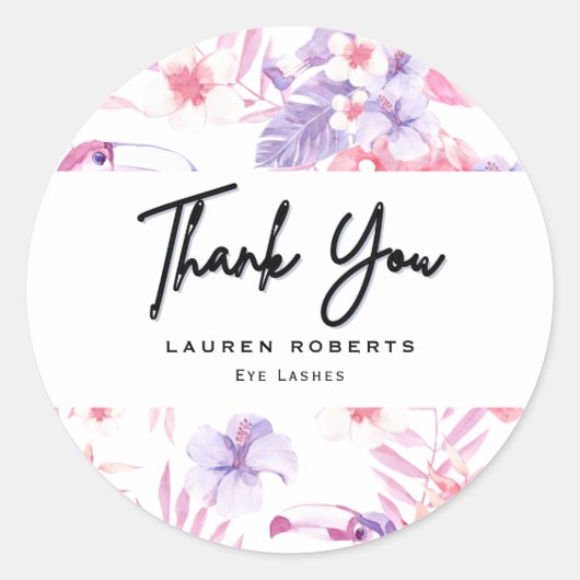 バラホワイトラックスまつげ ラウンドシール (正面)