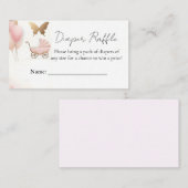 バラボホ金ゴールドママシック春ベビーガールシャワー エンクロージャーカード (正面/裏面)