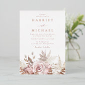 バラボーフローラフレ結婚ーム 箔招待状 (立ち正面)