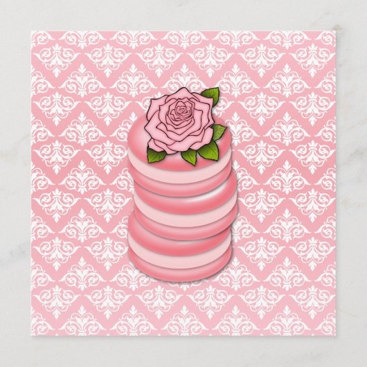 バラマカロン誕生日 招待状 (裏面)