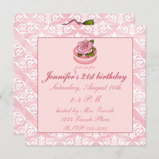 バラマカロン 招待状 (正面/裏面)