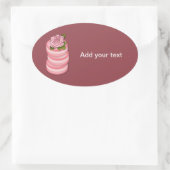 バラマカロン 楕円形シール (バッグ)