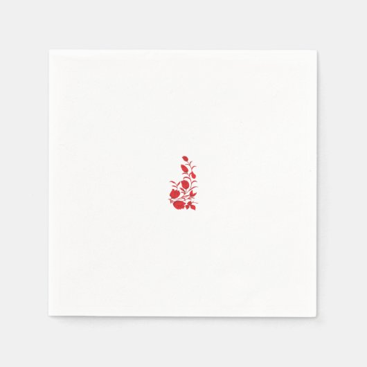 バラマダーサンダーバードフローラデザイン スタンダードカクテルナプキン (正面)