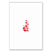 バラマダーサンダーバードフローラデザイン テーブルナンバー (裏面)