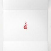 バラマダーサンダーバードフローラデザイン 三つ折りカード (内部中)