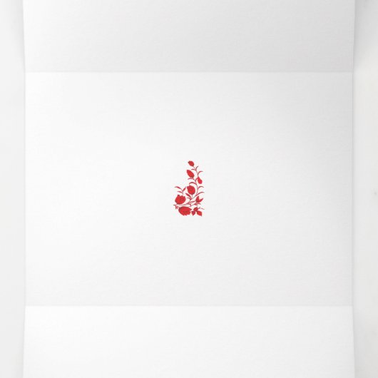 バラマダーサンダーバードフローラデザイン 三つ折りカード (内部中)