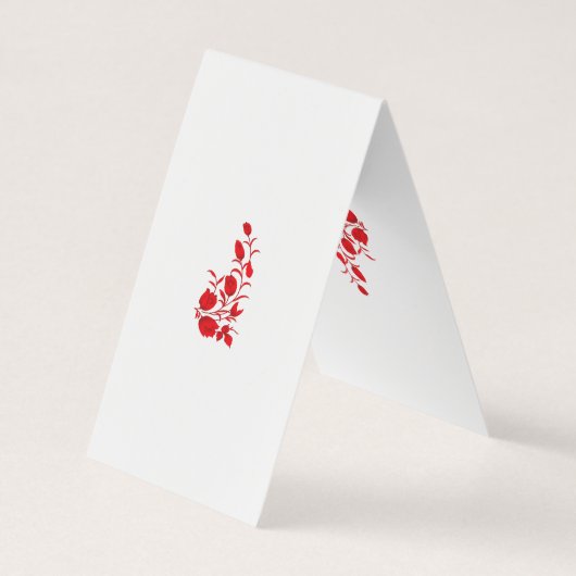 バラマダーサンダーバードフローラデザイン 名刺 (裏面)