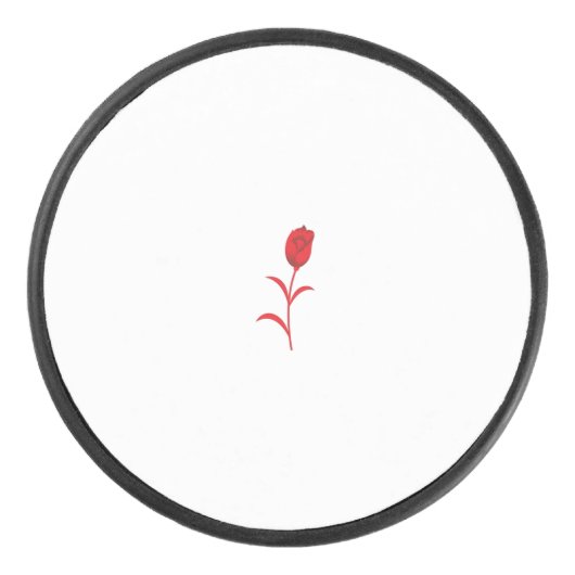 バラマダーラヴァレッドフローラデザイン アイスホッケーパック (正面)