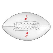 バラマダーラヴァレッドフローラデザイン アメリカンフットボール (正面)