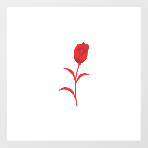 バラマダーラヴァレッドフローラデザイン ウィンドウサイン