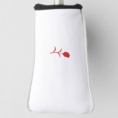 バラマダーラヴァレッドフローラデザイン ゴルフヘッドカバー (回転90)