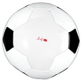バラマダーラヴァレッドフローラデザイン サッカーボール (回転)
