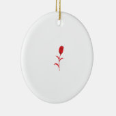 バラマダーラヴァレッドフローラデザイン セラミックオーナメント (右)