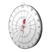 バラマダーラヴァレッドフローラデザイン ダーツボード (正面右)