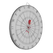 バラマダーラヴァレッドフローラデザイン ダーツボード (正面左)