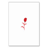 バラマダーラヴァレッドフローラデザイン テーブルナンバー (裏面)