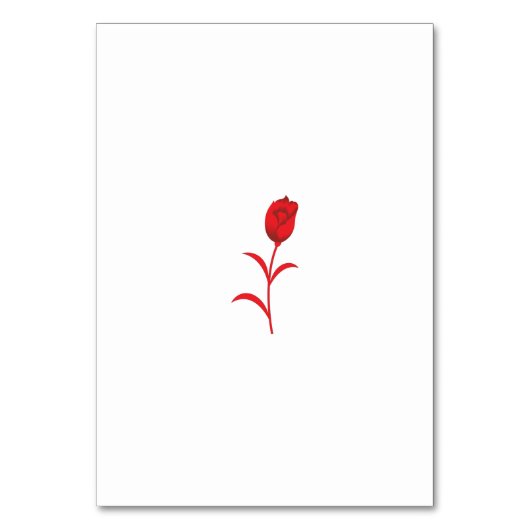 バラマダーラヴァレッドフローラデザイン テーブルナンバー (正面)