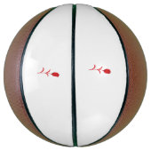 バラマダーラヴァレッドフローラデザイン バスケットボール (縦)