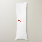 バラマダーラヴァレッドフローラデザイン ボディピロー (正面縦)