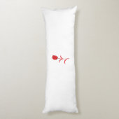 バラマダーラヴァレッドフローラデザイン ボディピロー (裏面 (縦))