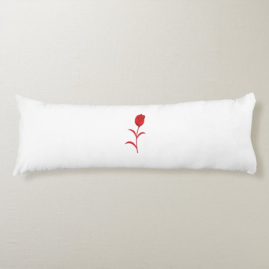 バラマダーラヴァレッドフローラデザイン ボディピロー (正面)
