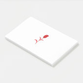 バラマダーラヴァレッドフローラデザイン ポストイット (アングル)