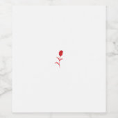 バラマダーラヴァレッドフローラデザイン ワインラベル (シングルラベル)